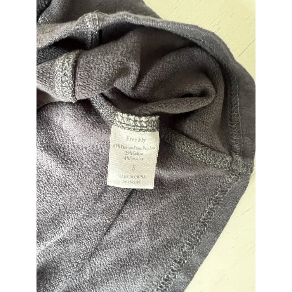 Free‎ Fly Bamboo Fleece Quarter Zip Pullover Gray Mens Small